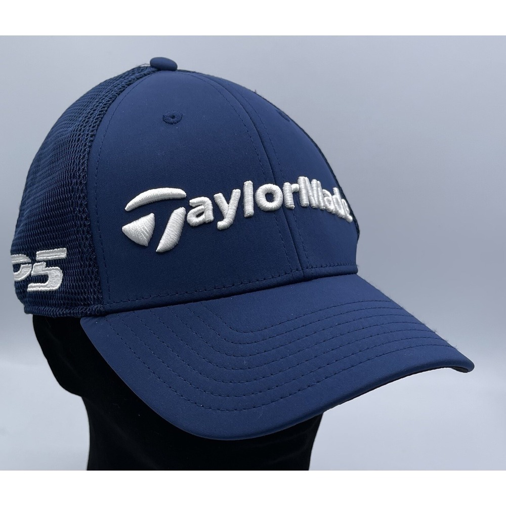 TaylorMade Tour Cage 23 Navy Blue Mesh Back Headwear Fitted Men's S/M NWOT New